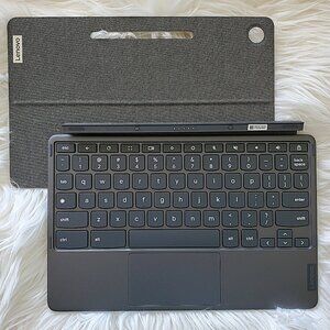 Lenovo Chromebook Duet 3 Gray Detachable Magnetic Keyboard/Back Case Cover Stand